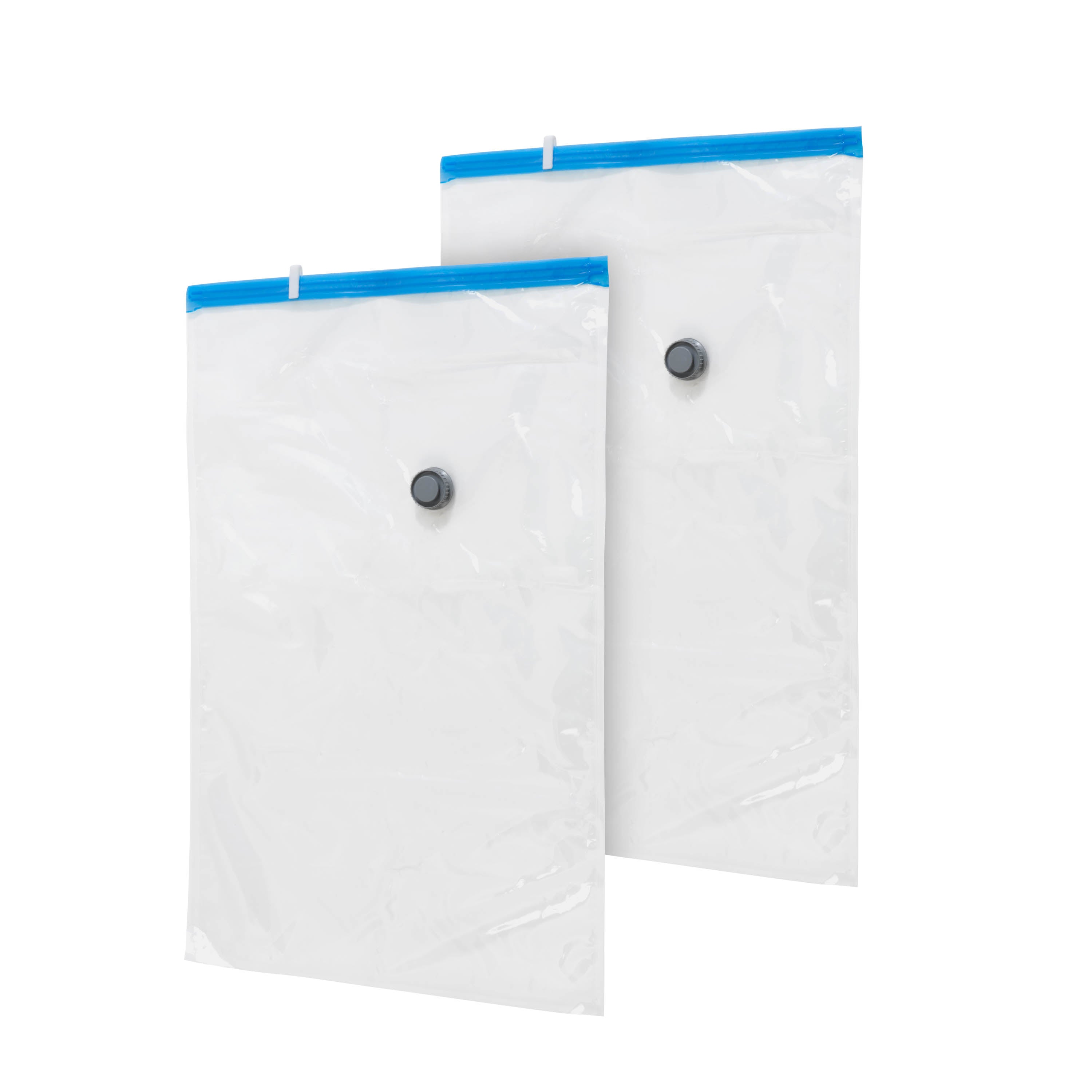 Home Basics X-Large Plastic Vacuum Storage Bag, (Pack of 2), STORAGE  ORGANIZATION