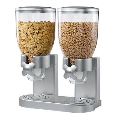 Doubles as dry food dispenser for nuts, candy, granola and more