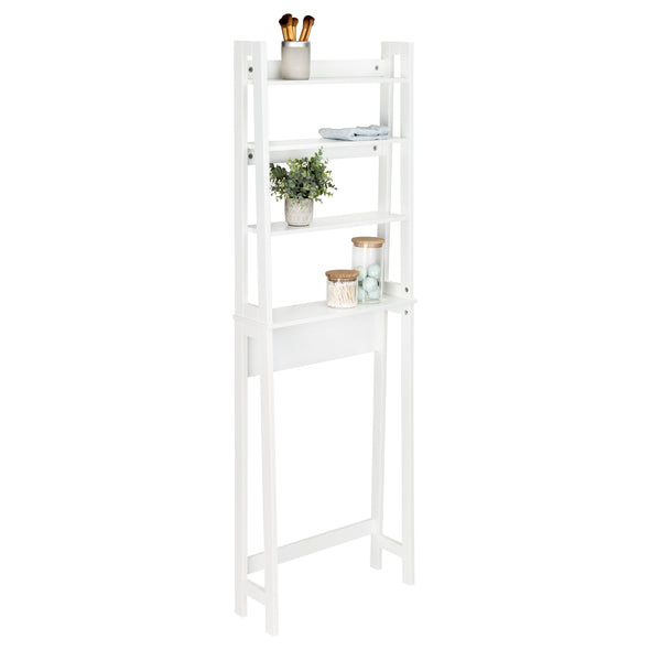 White 4-Tier Over-The-Toilet Space Saver