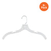 Clear Crystal Plastic Shirt or Dress Hangers (8-Pack)