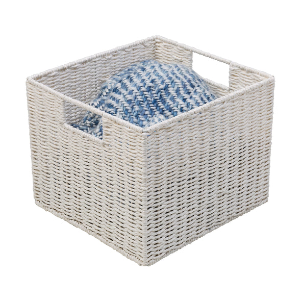 Keep clutter at bay with our paper rope crate basket