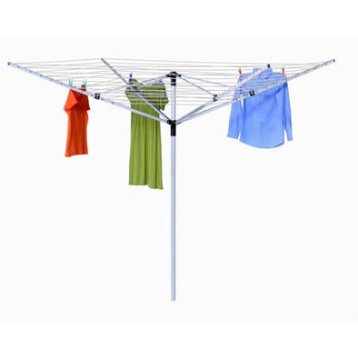 165-foot Outdoor Umbrella Clothes Dryer, Aluminum - honeycando.com