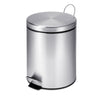 Silver 5L Stainless Steel Round Step Trash Can