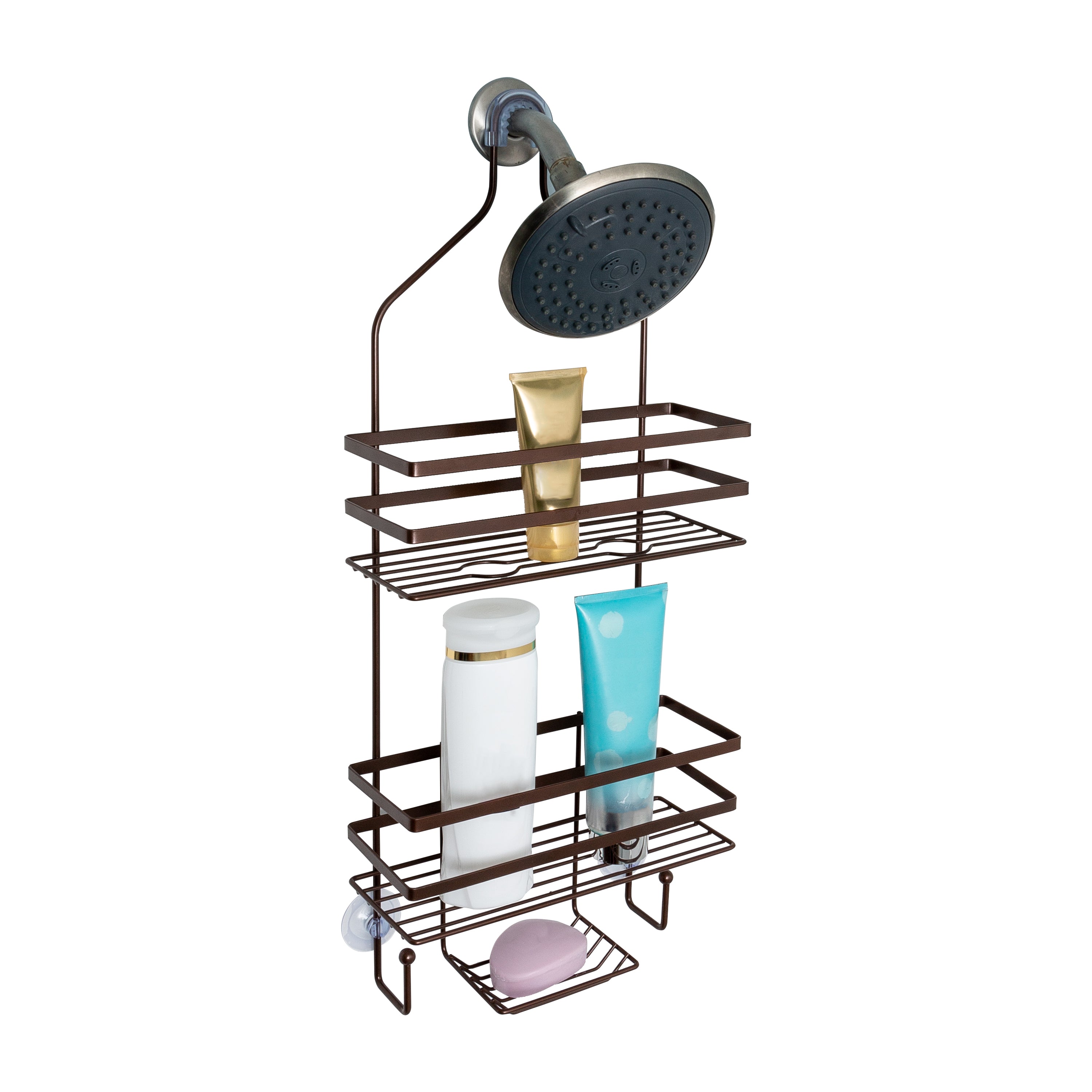 Oil Rubbed Bronze Corner Shower Caddy 2 Tier Bath Storage Shelf Rack Basket